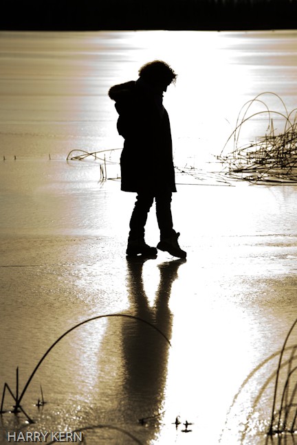 Teresa Silhouette on Shore