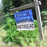 Rock Barra Retreat Sign